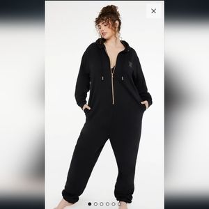 Savage X Fenty Adult Unisex Onesie. Brand new with tags. Black/Rose Gold